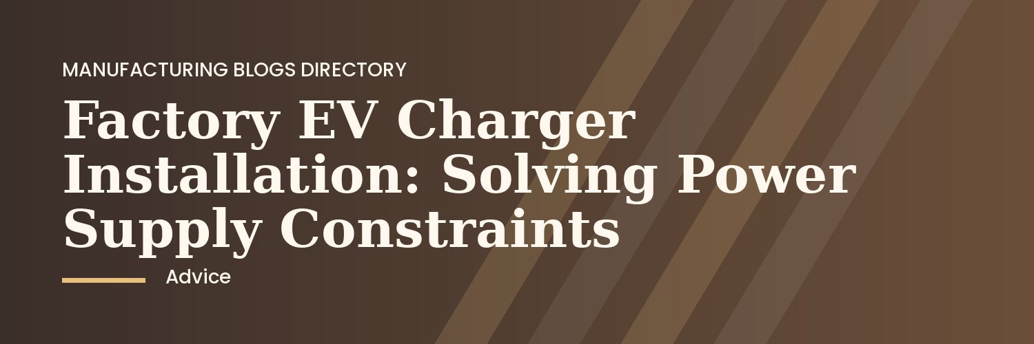 EV charger installation at a UK factory in autumn
