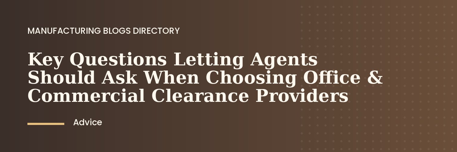 Letting agent reviewing office and commercial clearance checklist